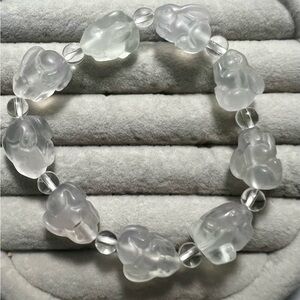 🐇 Yttrium Fluorite Beaded Stretch Bracelet